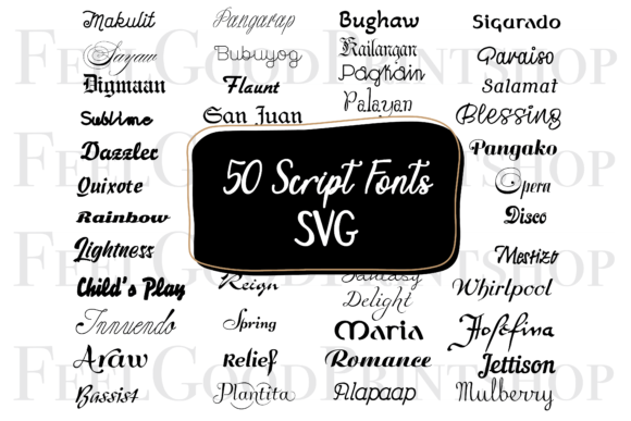 50 Script SVG Fonts Bundle Review
