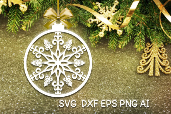 Christmas Ornament Ball SVG V15