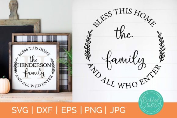 Customizable Family Sign SVG
