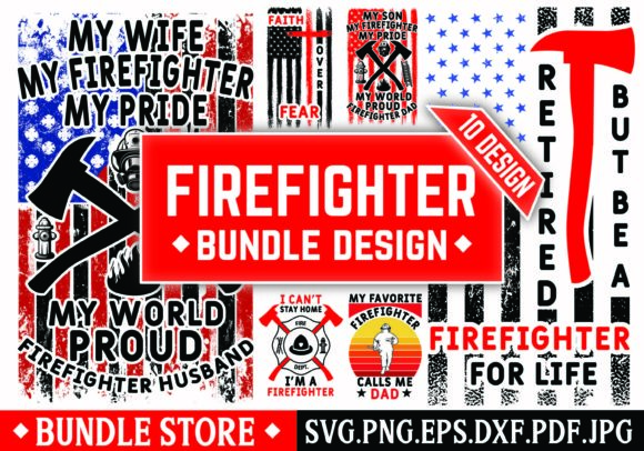 Firefighter Svg Bundle Design