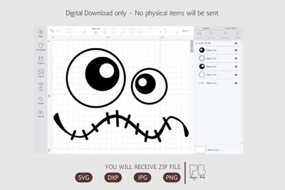 Halloween Eyes SVG for Real Embroidery Projects