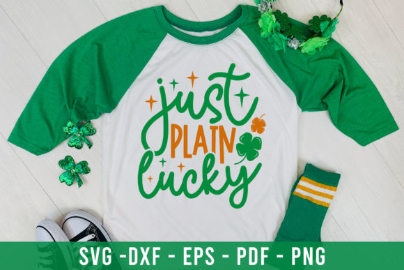 Just Plain Lucky SVG, DXF, PNG, EPS, PDF