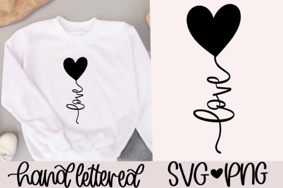 Love Heart Balloon Svg