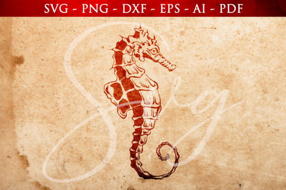 Sea Horse Illustration SVG Review